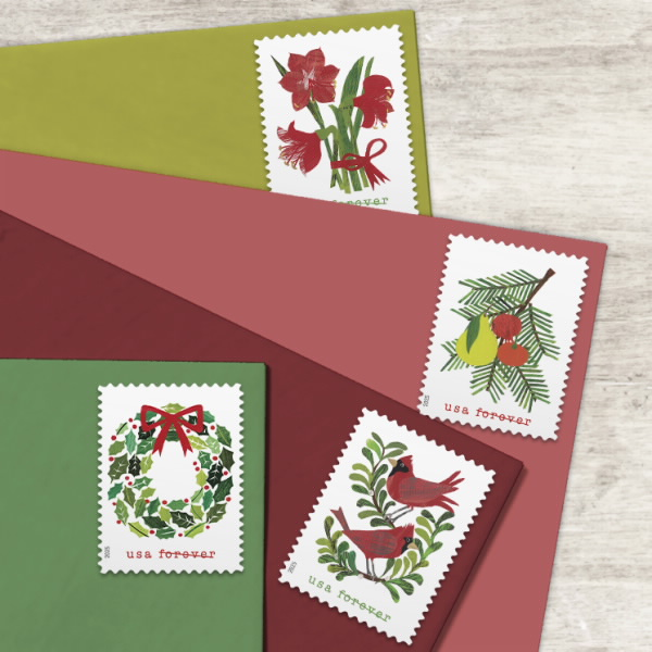 2025 Holiday Cheer Stamps Forever First Class Postage Stamps