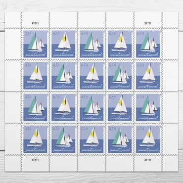 2023 Sailboats Postcard Forever First Class Postage Stamps (For Postcard Only)