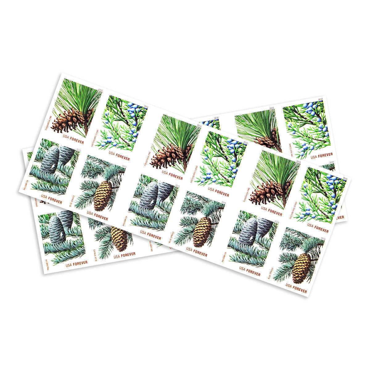 2010 Holiday Evergreens Forever First Class Postage Stamps