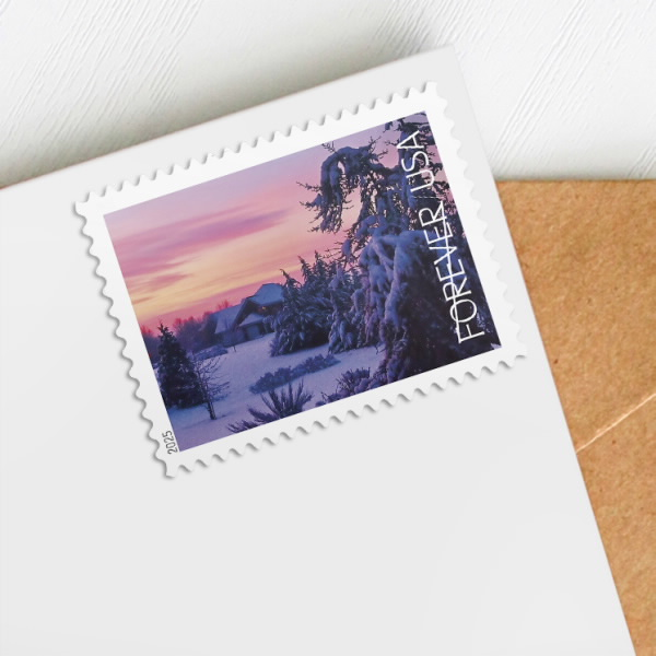 2025 Winter Landscapes Stamps Forever First Class Postage Stamps