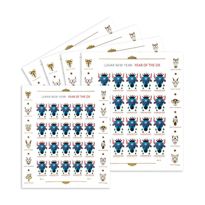 2021 Year of the Ox Stamp Celebrates Lunar New Year Forever First Class Postage Stamps