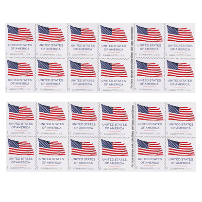 2025 U.S. Flags Forever First Class Postage Stamps