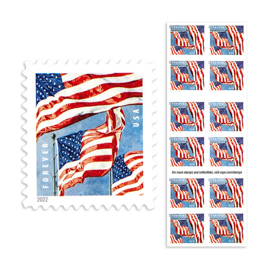 2022 U.S. Flag Forever First Class Postage Stamps