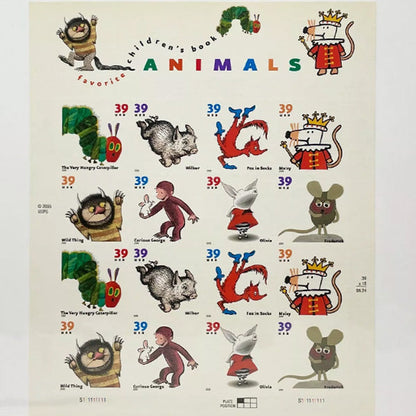 2005 Favorite Children's Book Animals Stamps First Class Postage Stamps (Value Stamp Not Forever)