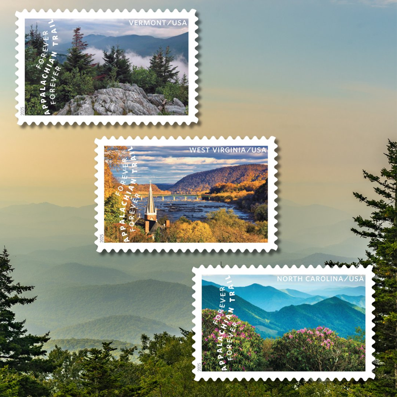 2025 The Appalachian Trail Forever First Class Postage Stamps