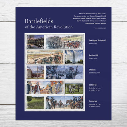 2025 Battlefields of the American Revolution Forever First Class Postage Stamps