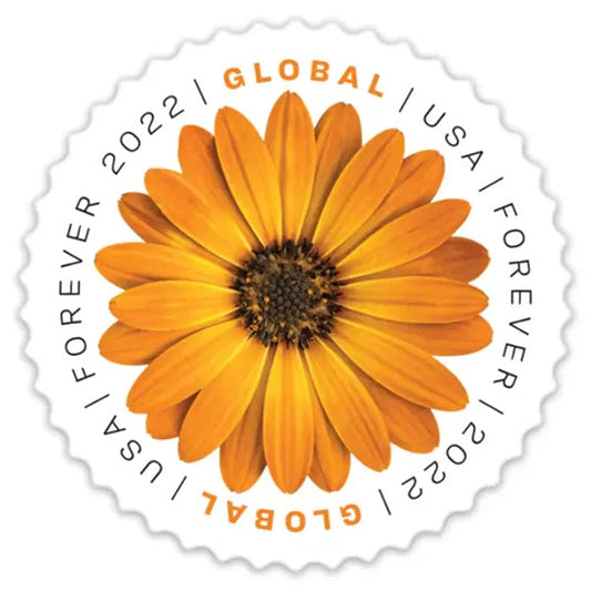 2022 Global African Daisy Global Forever First Class US Postage Stamps