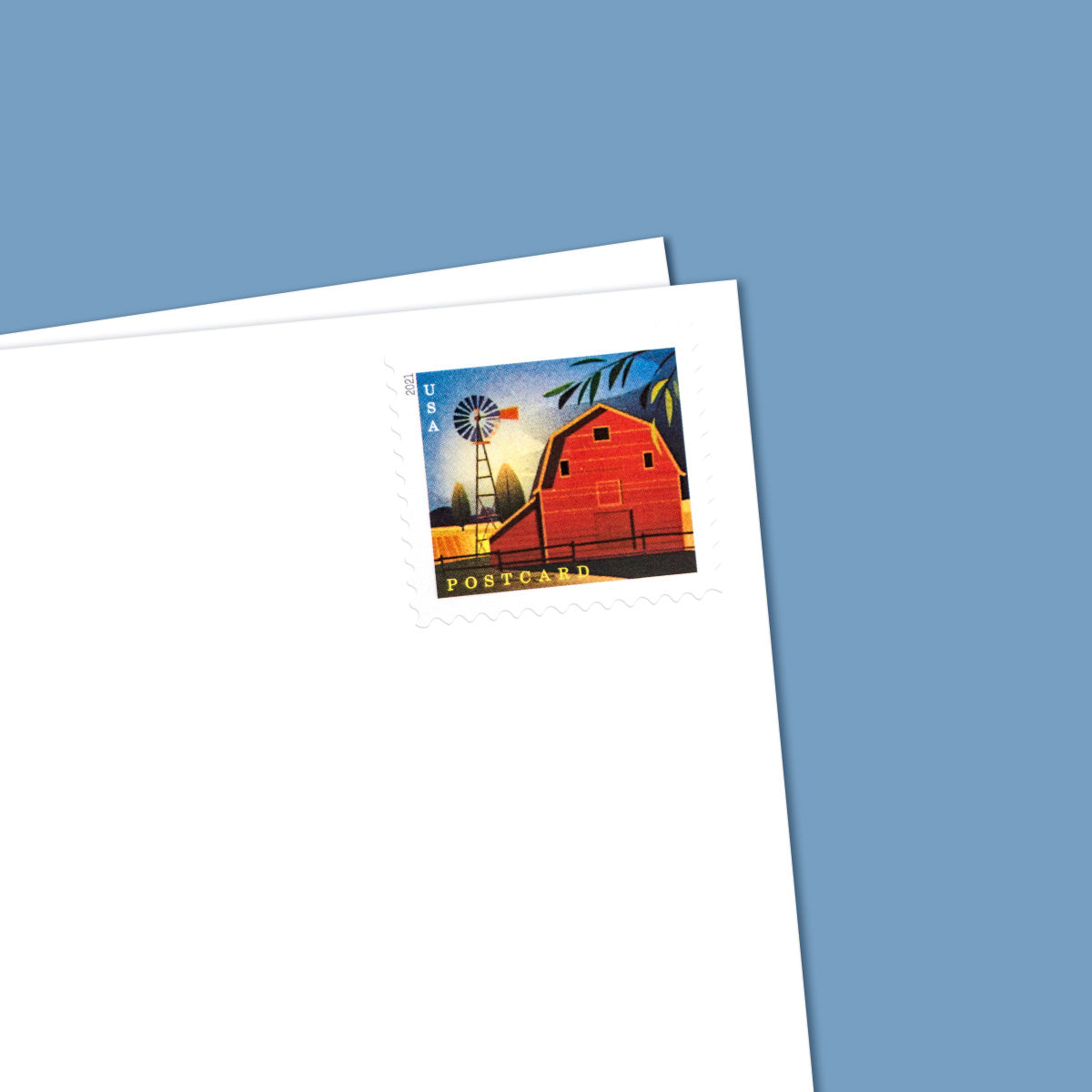 2021 Barns Postcard Forever First Class Postage Stamps (For Postcard Only)