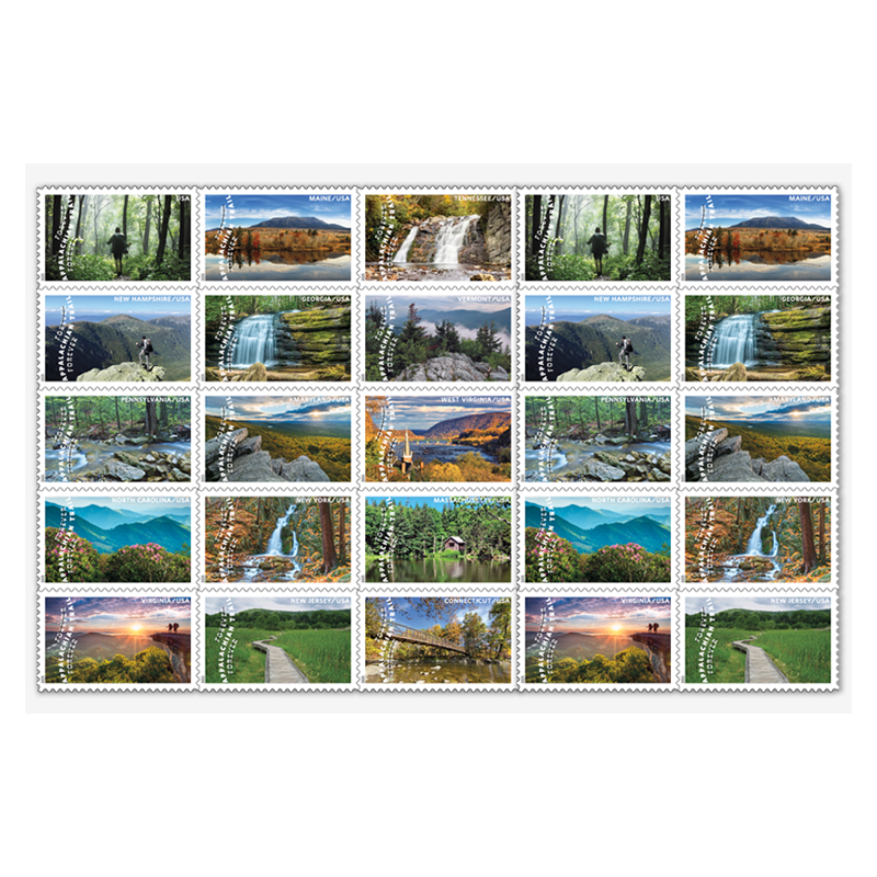 2025 The Appalachian Trail Forever First Class Postage Stamps