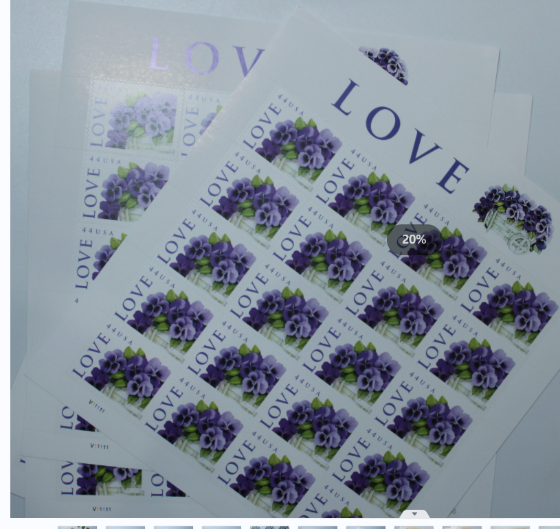 2010 Love-Purple Orchid in Snow Postage  First Class Postage Stamps (Value Stamp Not Forever)