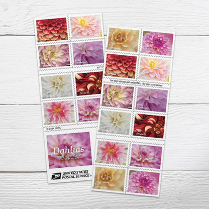 2025 Dahlias Stamps Forever First Class Postage Stamps