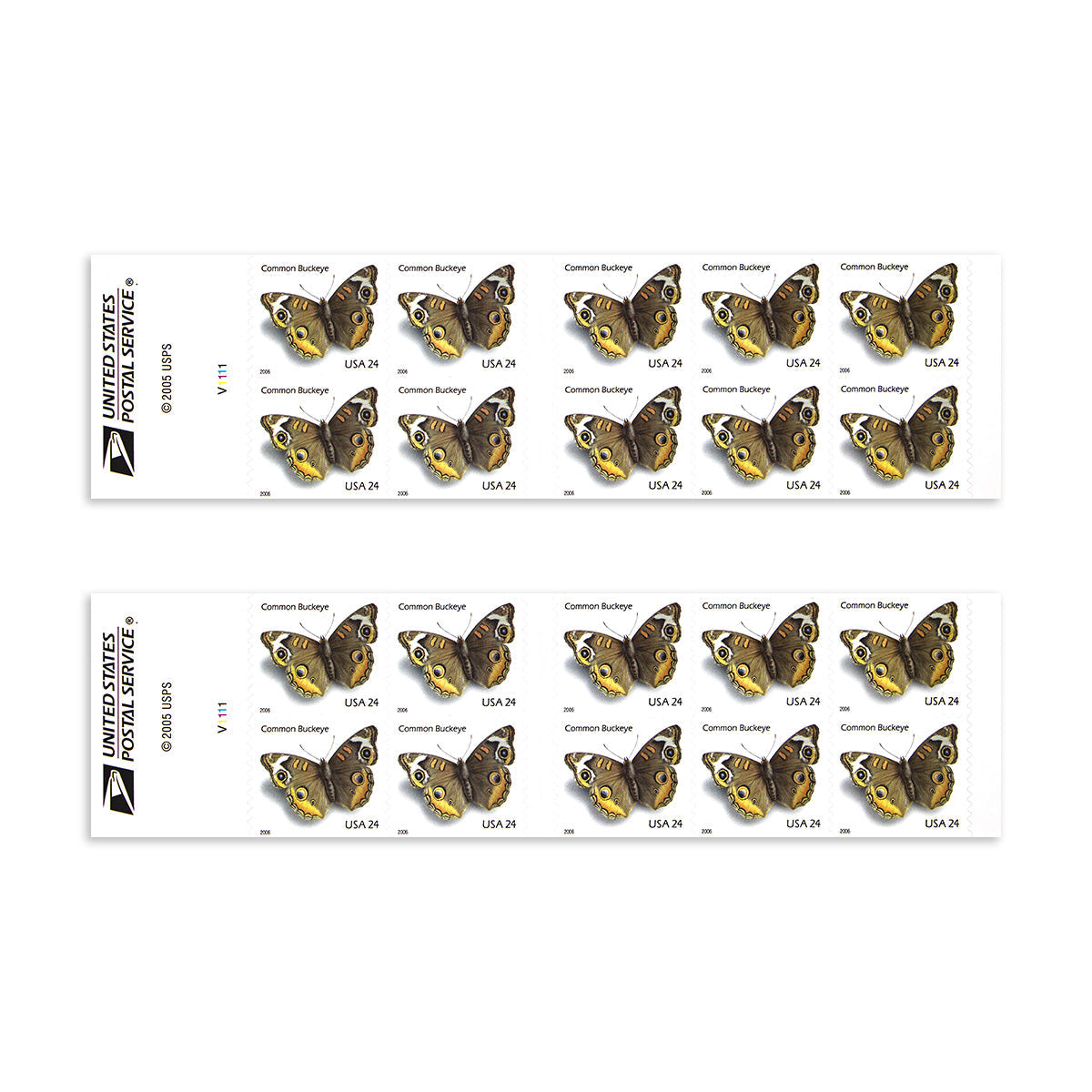 2006 Common Buckeye Butterfly  First Class Postage Stamps (Value Stamp Not Forever)
