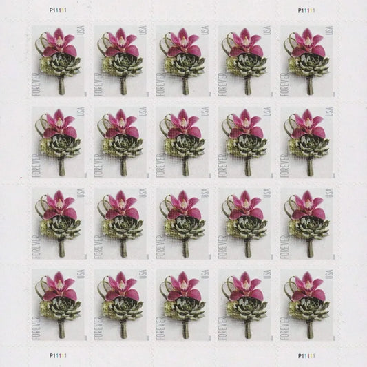 2020 Contemporary Boutonniers Forever First Class Postage Stamps