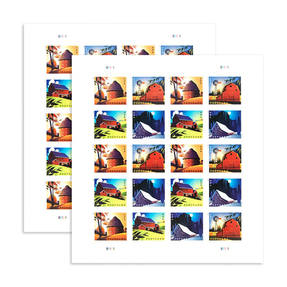 2021 Barns Postcard Forever First Class Postage Stamps (For Postcard Only)