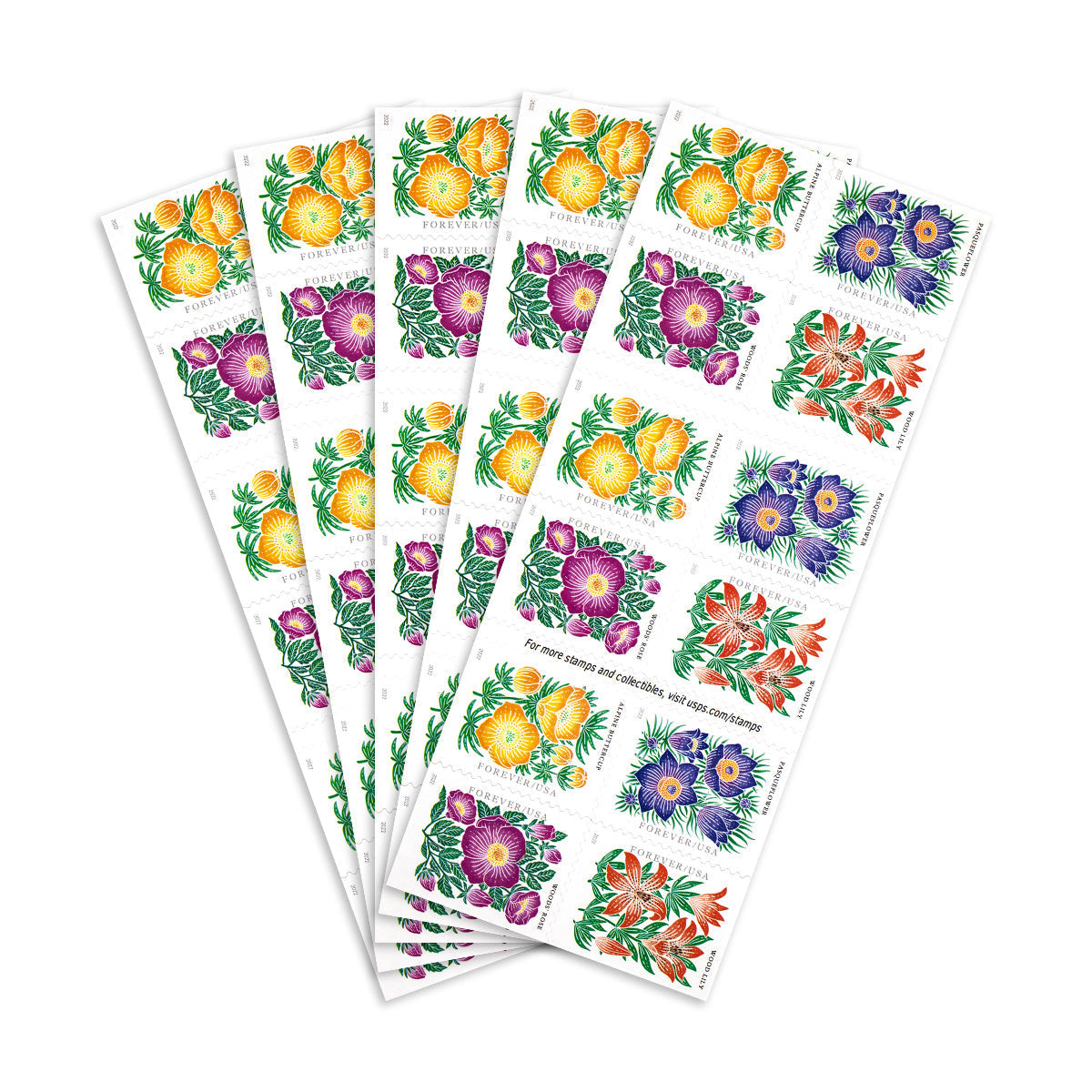 2022 Mountain Flora Forever First Class Postage Stamps