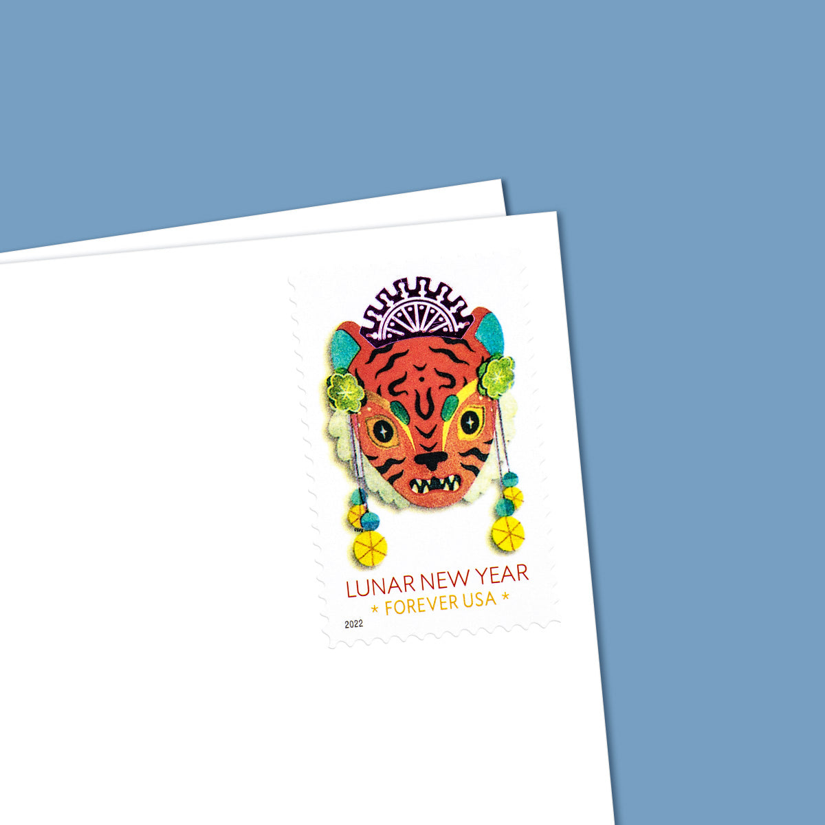 2022 Year of the Tiger Stamp Celebrates Lunar New Year Forever First Class Postage Stamps